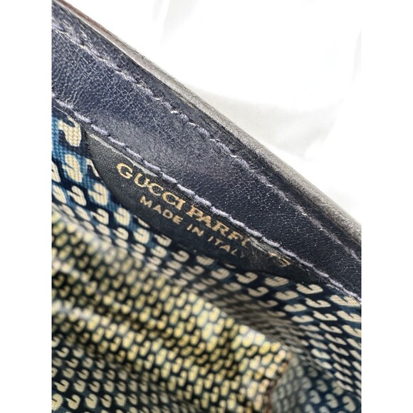 Vintage Gucci Sherry Line Navy Suede Clutch Bag - Picture 13 of 13